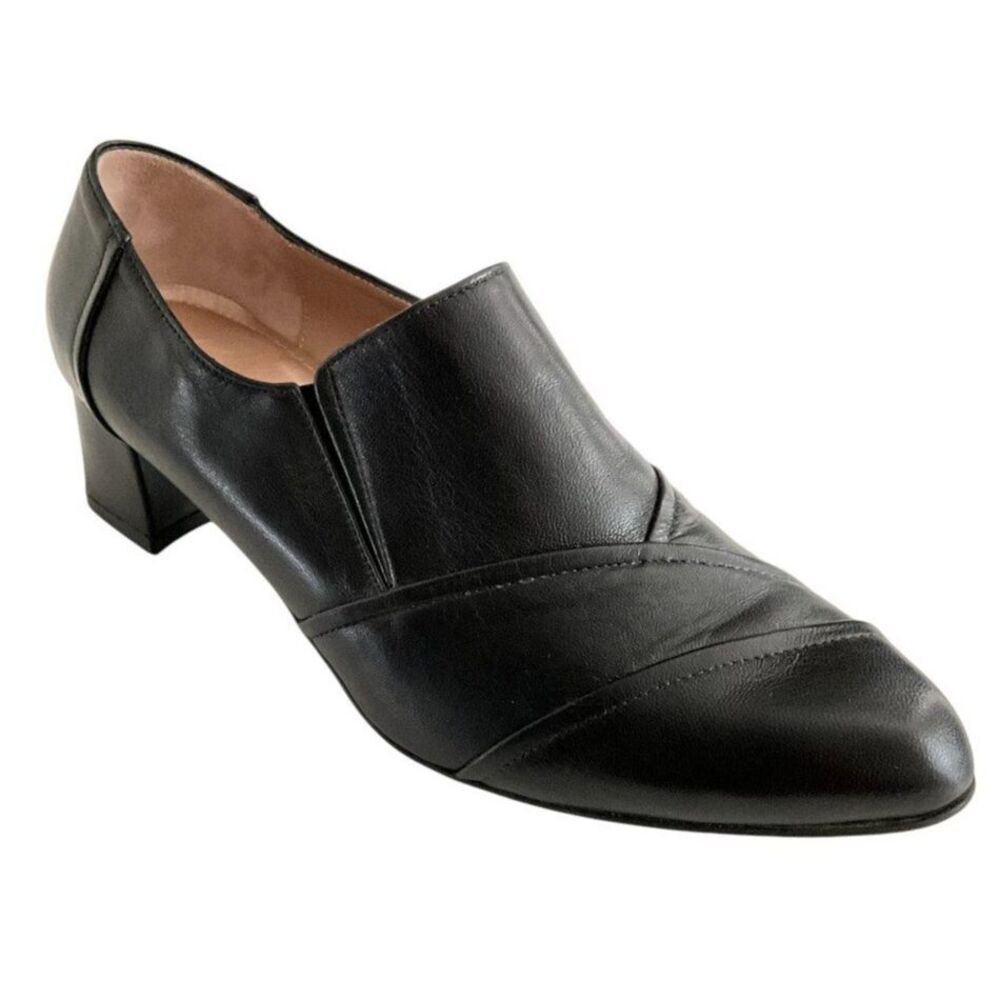 BeautiFeel Leather Rosalina Point-toe Comfort Heel Shoes Black 40